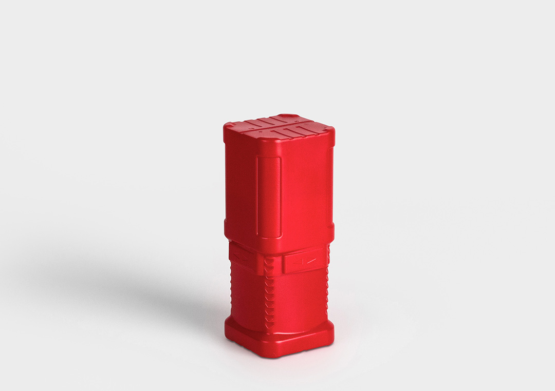 Plastic packaging tube BlockPack Plastic packaging tube BlockPack